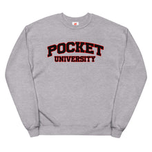 Load image into Gallery viewer, POCKET UNIVERSITY fleece sweatshirt
